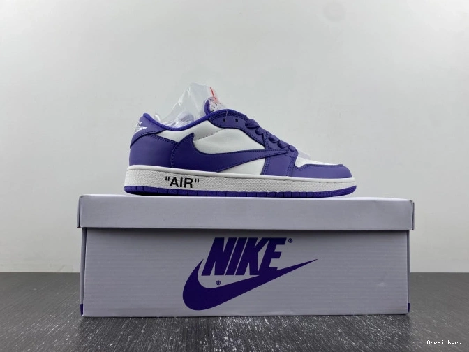 One Kick 1 JORDAN TRAVIS CUSTOM OFF-WHITE X DM7890-386 AIR SCOTT X 0725